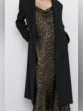 Zara Leopard Print Slip Dress